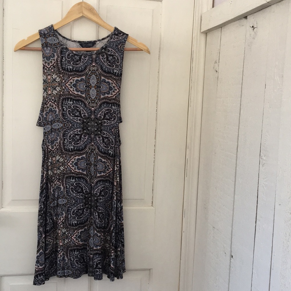 Boho Cut Out Paisley Summer Dress